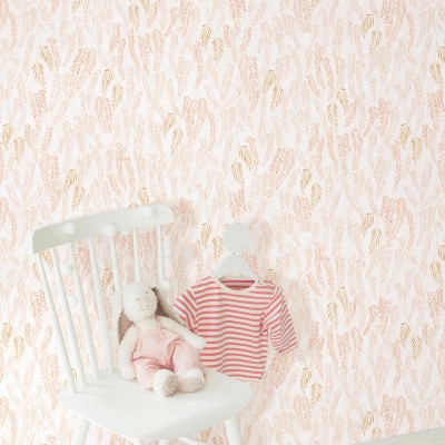 Papel pintado INFANTIL HOJITAS NARANJA Y MARRÓN OUTD_20079_43_43 2