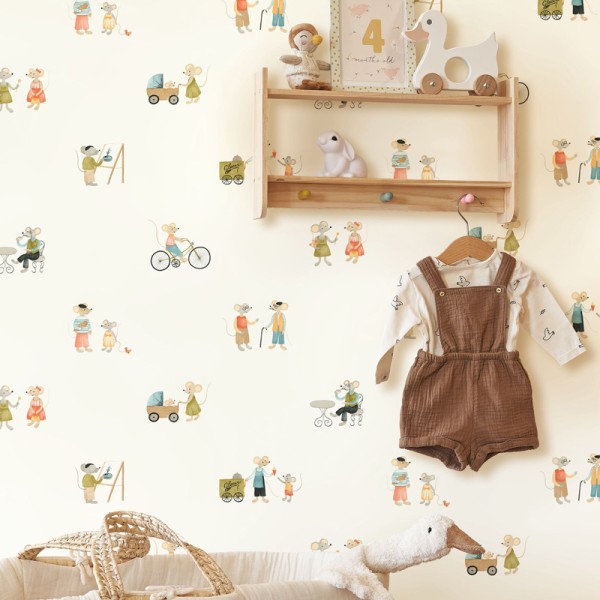 Papel de parede RATINHOS INFANTIL OUTD_20087_87_07