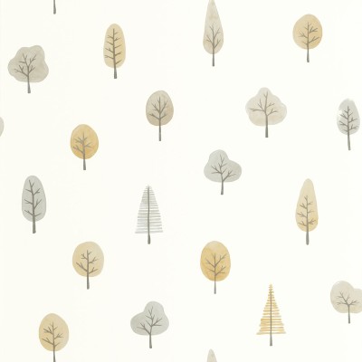 Papel de parede INFANTIL NÓRDICO ÁRVORES MARRONS OUTD_20086_19_91