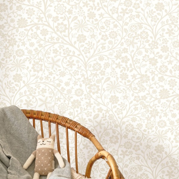 Papel pintado INFANTIL FLORAL BEIGE OUTD_20083_13_13