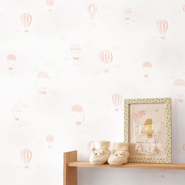 Paper pintat GLOBUS AEROSTÀTICS ROSES OUTD_20085_43_34