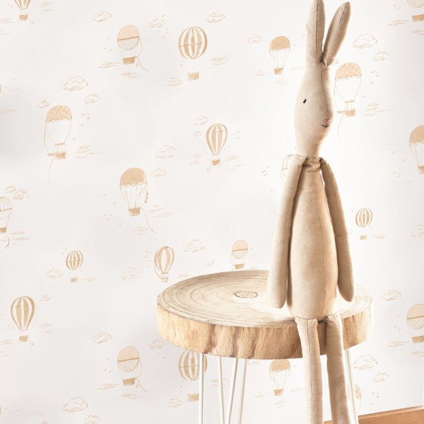 Papel pintado GLOBOS AEROSTÁTICOS BEIGE OUTD_20085_14_41