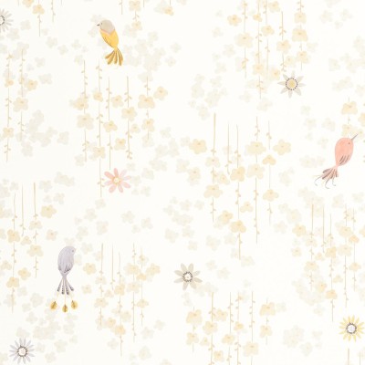 Papel pintado INFANTIL CON PÁJAROS BEIGE OUTD_20078_12_12