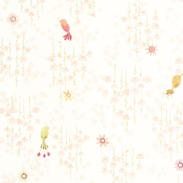 Papel de parede INFANTIL COM PÁSSAROS ROSA OUTD_20078_43_43