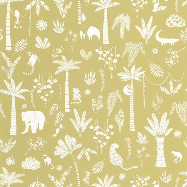Papel de parede INFANTIL SELVA OCRE OUTD_20076_72_72