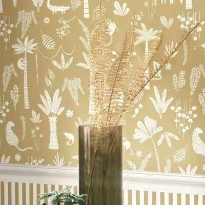 Papel de parede INFANTIL SELVA OCRE OUTD_20076_72_72 2