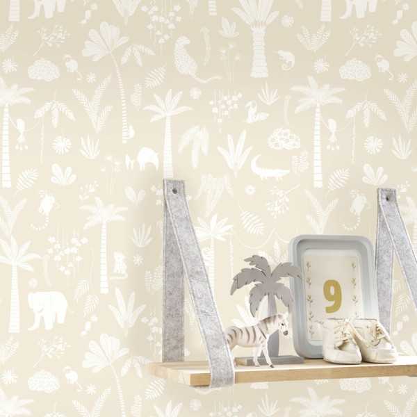 Papel pintado INFANTIL SELVA BEIGE OUTD_20076_12_21