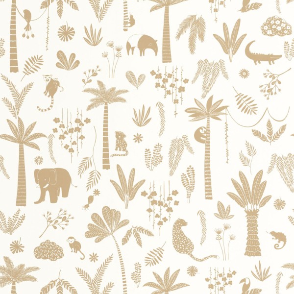 Papel de parede INFANTIL SELVA MARROM OUTD_20076_26_06