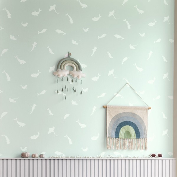 Paper pintat INFANTIL ANIMALS MARINS VERD AIGUA OUTD_20080_61_01