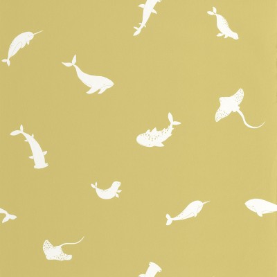 Papel de parede INFANTIL ANIMAIS MARINHOS OCRE OUTD_20080_72_07