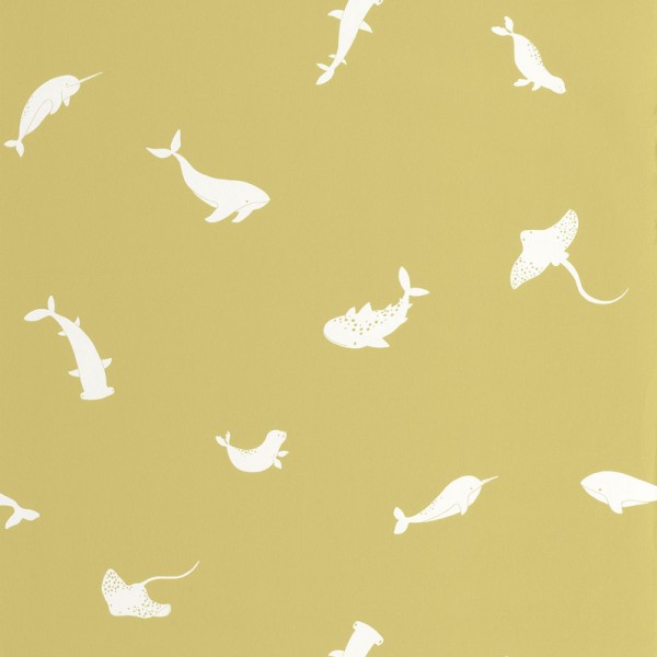 Papel de parede INFANTIL ANIMAIS MARINHOS OCRE OUTD_20080_72_07