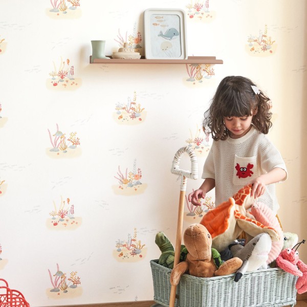 Papel de parede INFANTIL CORAIS E PEIXE VERMELHOS OUTD_20082_82_28