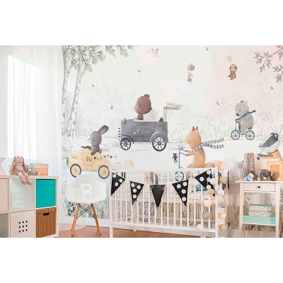 Mural Infantil Amigos de Viagem ANIM680 2