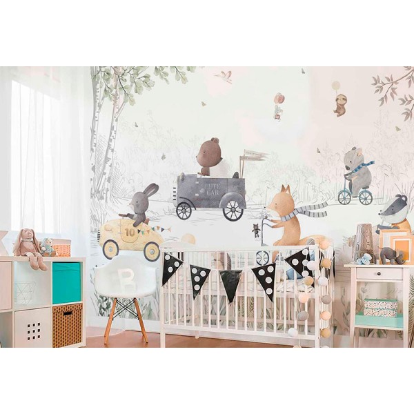 Mural Infantil Amics de Viatge ANIM680 Mural Infantil Amics de Viatge ANIM680