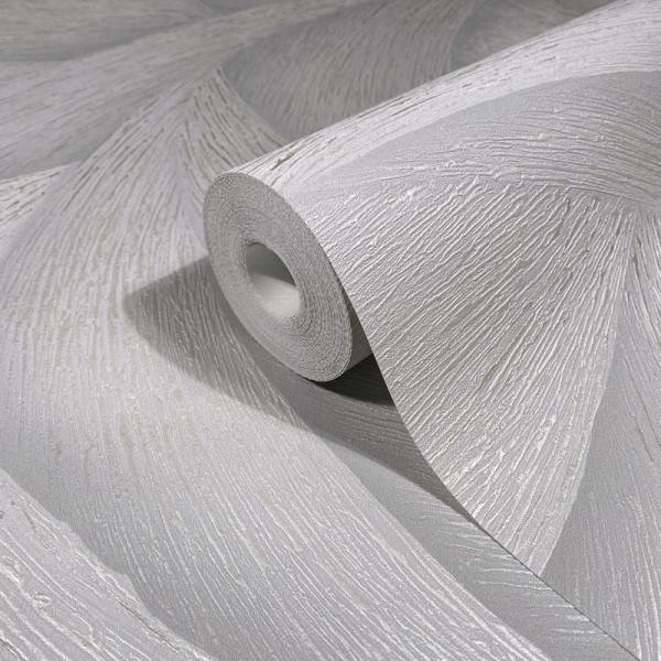 Paper pintat ESPIRAL 3D GRIS I PLATEJAT 35504