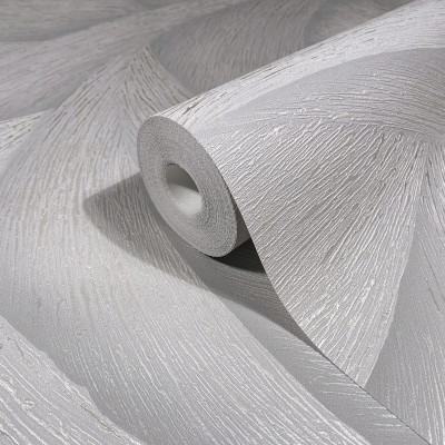 Paper pintat ESPIRAL 3D GRIS I PLATEJAT 35504