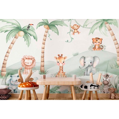 Mural Infantil Baby Safari ANIM686 2