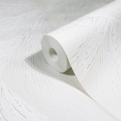 Papel pintado ESPIRAL 3D BLANCO Y PLATEADO 35503