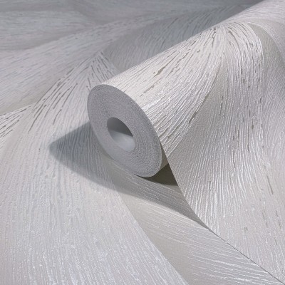 Papel pintado ESPIRAL 3D BEIGE TOPO Y PLATEADO 35501