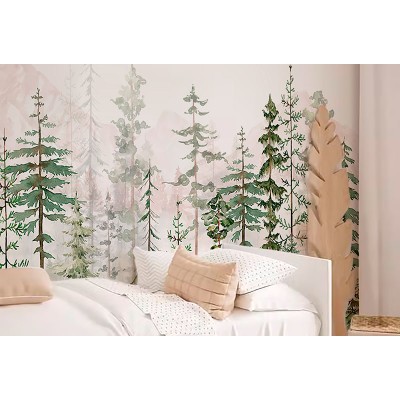 Mural Infantil Bosque Frondoso ANIM693 Mural Infantil Bosque Frondoso ANIM693