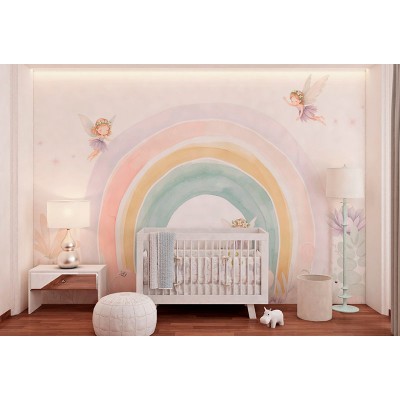 Mural Infantil Arco-íris Fadas ANIM694 2