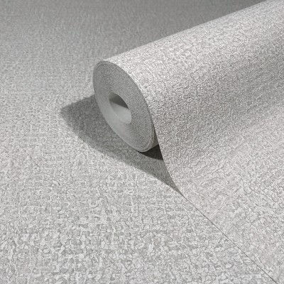 Papel de parede TEXTURA RÚSTICA BEGE E PRATEADO 35516