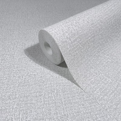 Papel pintado TEXTURA RÚSTICA GRIS Y PLATEADO 35517