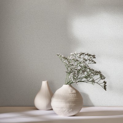 Papel pintado TEXTURA RÚSTICA GRIS Y PLATEADO 35517