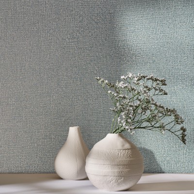 Papel de parede TEXTURA RÚSTICA AZUL E DOURADO 35519 2