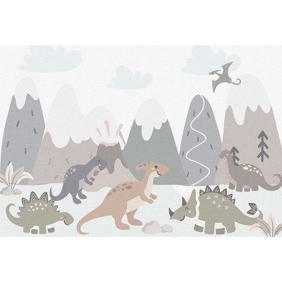 Mural Infantil Dinossauros Divertidos ANIM697