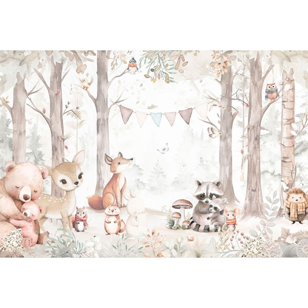 Mural Infantil Fiesta en el Bosque ANIM698