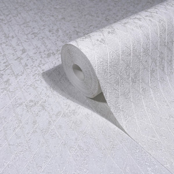 Papel pintado TEXTURA DIAMANTE BLANCO PERLADO 35537 Papel pintado TEXTURA DIAMANTE BLANCO PERLADO 35537