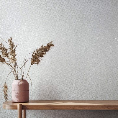 Papel de parede TEXTURA DIAMANTE BRANCO PÉROLA 35537 2