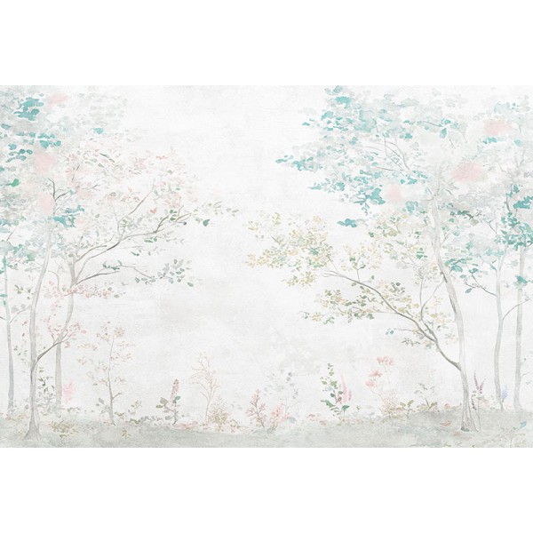 Mural Infantil Jardim Aquarela ANIM701