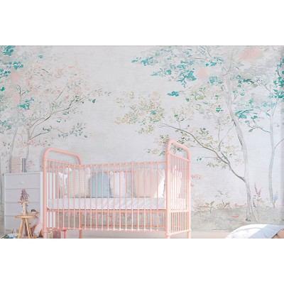 Mural Infantil Jardín Acuarela ANIM701 2