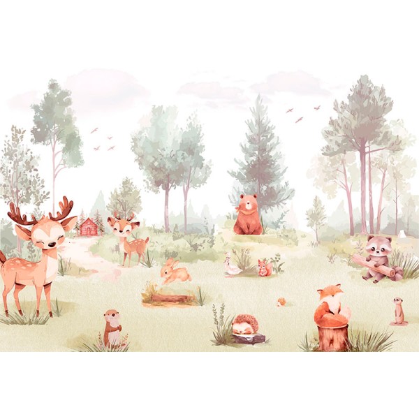 Mural Infantil Terra Selvagem ANIM707