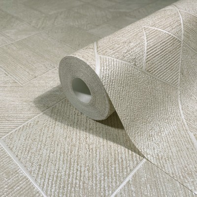 Paper pintat GEOMÈTRIC CONTEMPORANI BEIGE PERLAT 35509