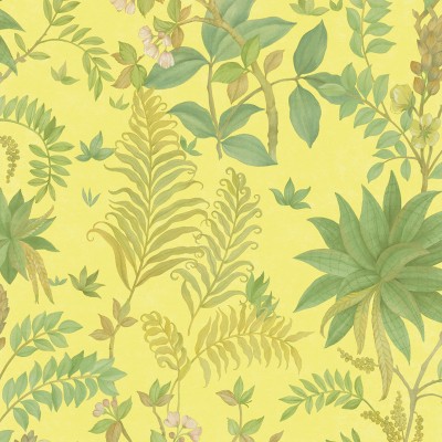 Papel de parede JARDIM DE PALMEIRAS AMARELO 480-4