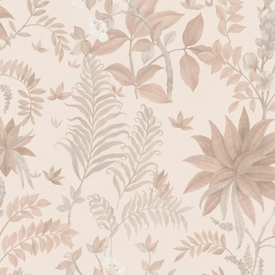 Papel de parede JARDIM DE PALMEIRAS SALMÃO TERRACOTA 480-3