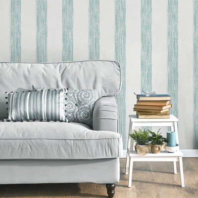 Papel pintado RAYAS ÉTNICAS VERDE AGUA 487-2 2
