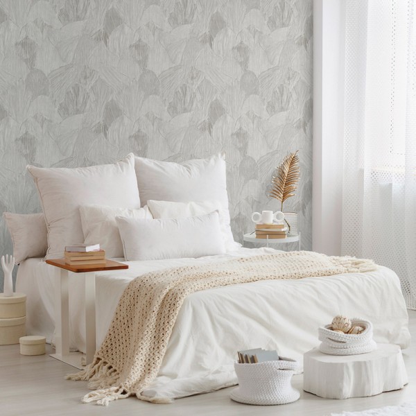 Paper pintat TEXTURA VEGETAL GRIS 481-3 Paper pintat TEXTURA VEGETAL GRIS 481-3