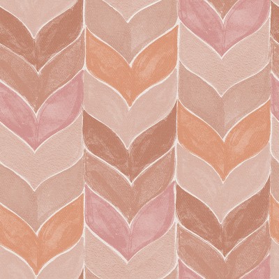 Papel de parede CHEVRON AQUARELA ROSA TERRACOTA 483-3 Papel de parede CHEVRON AQUARELA ROSA TERRACOTA 483-3