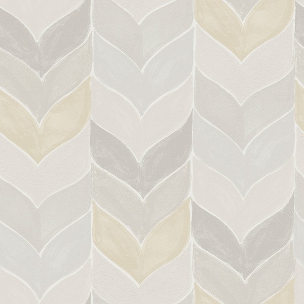 Papel de parede CHEVRON AQUARELA BEGE E CINZA 483-1