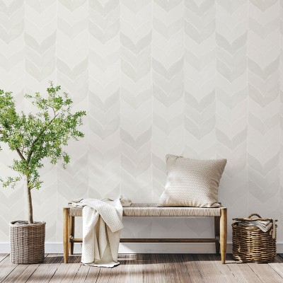 Papel de parede CHEVRON AQUARELA CINZA 483-5 2