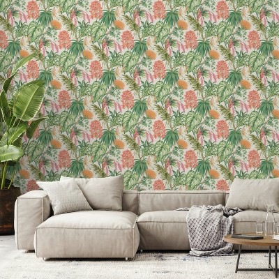 Papel de parede PLANTAS TROPICAIS MULTI 482-4 Papel de parede PLANTAS TROPICAIS MULTI 482-4