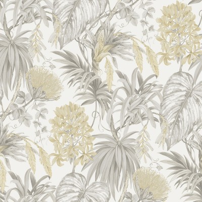 Paper pintat PLANTES TROPICALS BEIGE I GRIS 482-1 Paper pintat PLANTES TROPICALS BEIGE I GRIS 482-1