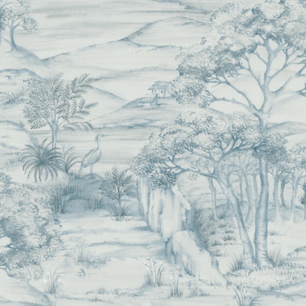 Papel de parede PAISAGEM VINTAGE AZUL 484-2