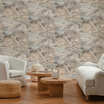 Papel de parede PAISAGEM VINTAGE BEGE 484-4 2