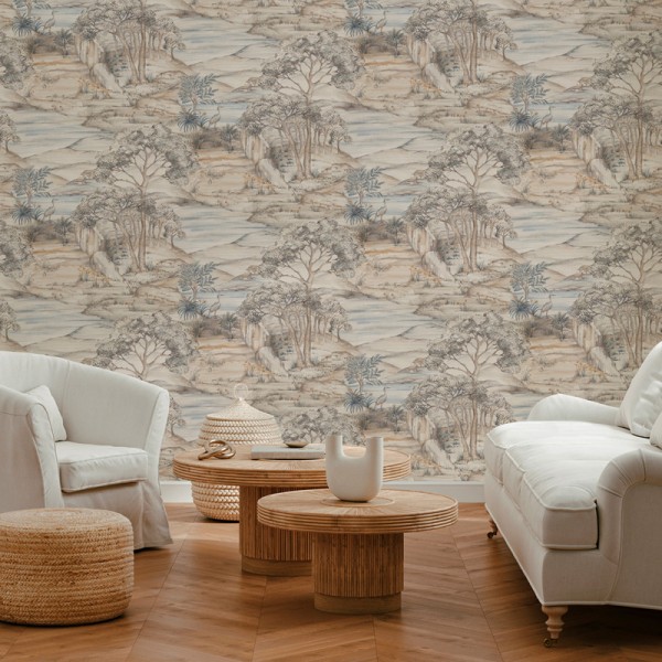 Paper pintat PAISATGE VINTAGE BEIGE 484-4 Paper pintat PAISATGE VINTAGE BEIGE 484-4