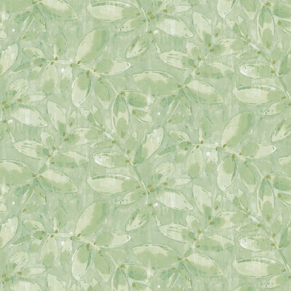 Papel de parede FOLHAS AQUARELA VERDES 485-4
